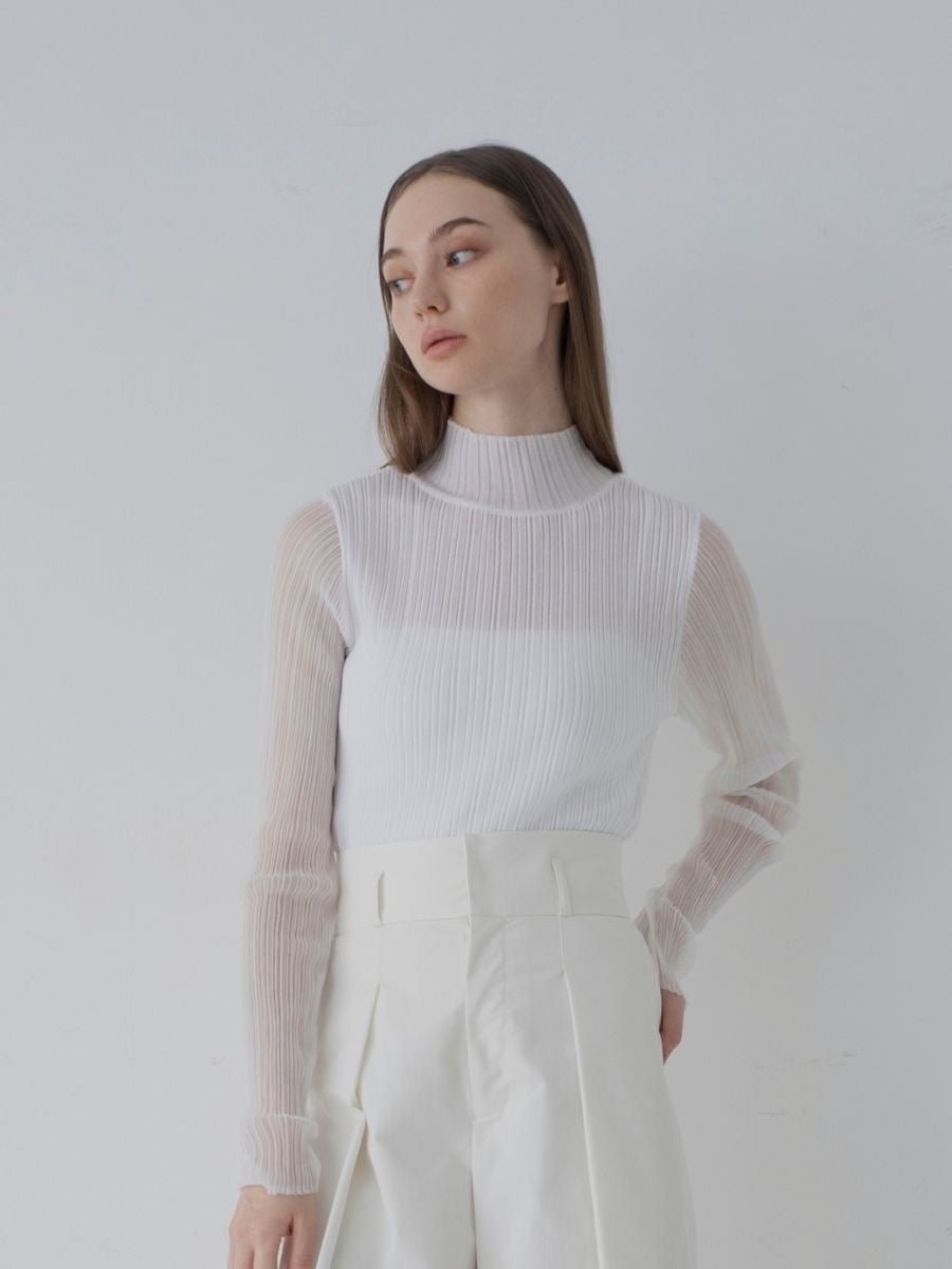 シャイニーシースルー white