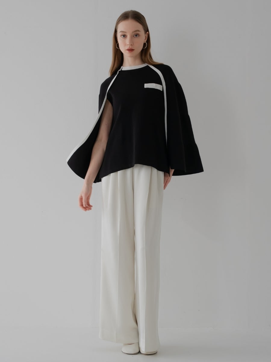 luxs pants ivory ジャケット合わせのスタイリング