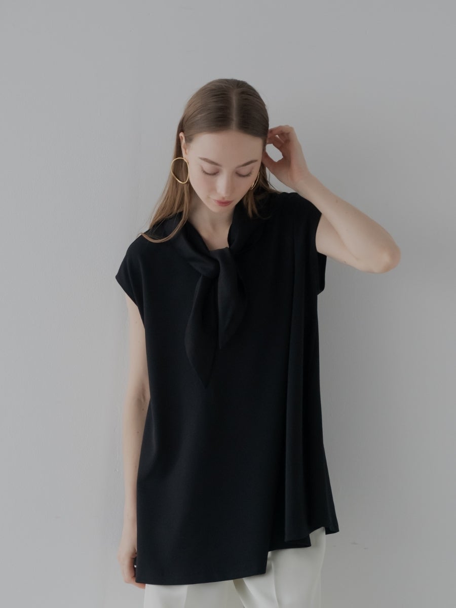 スカーフＴシャツ black