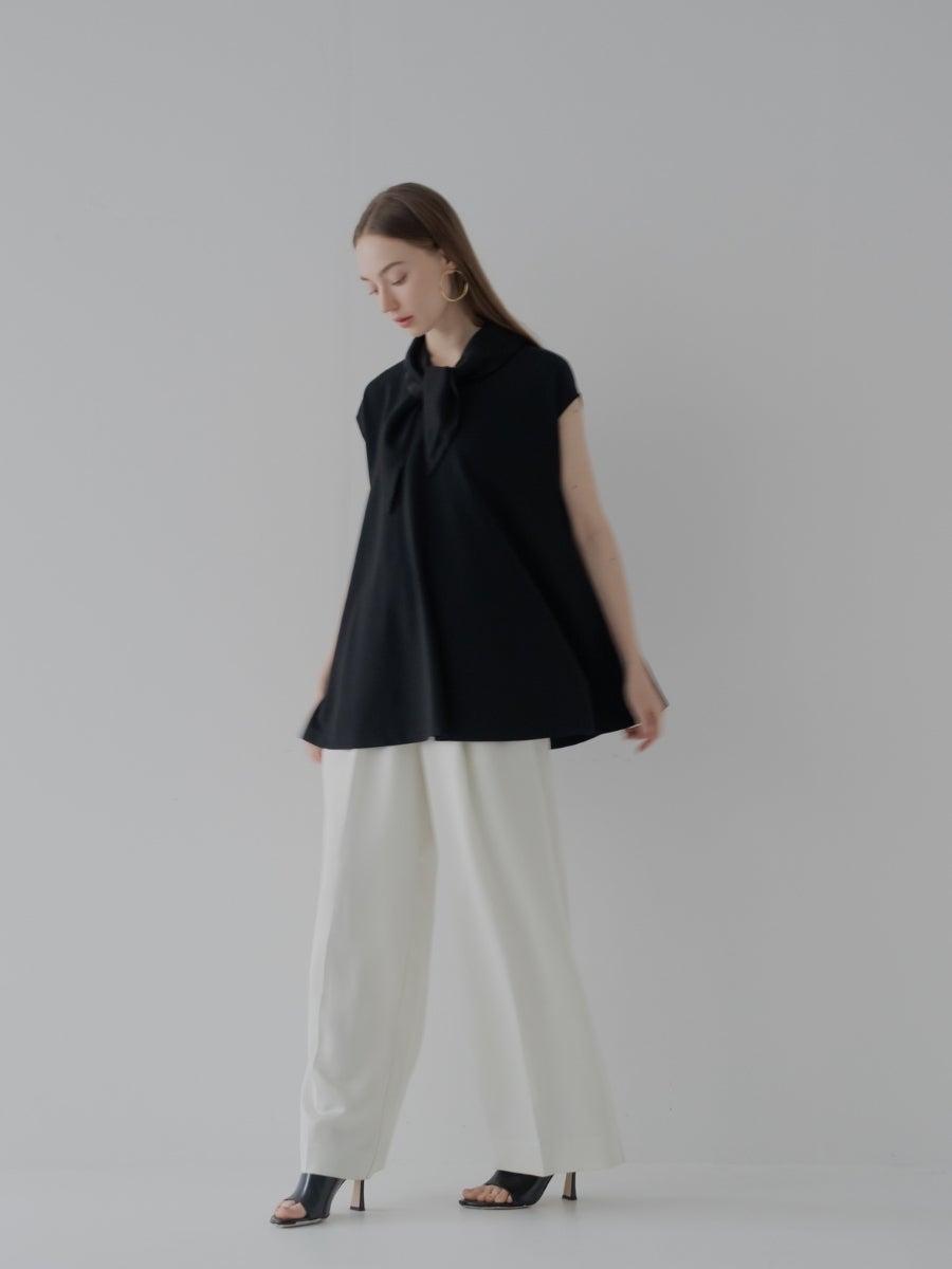 スカーフＴシャツ black 着用イメージ