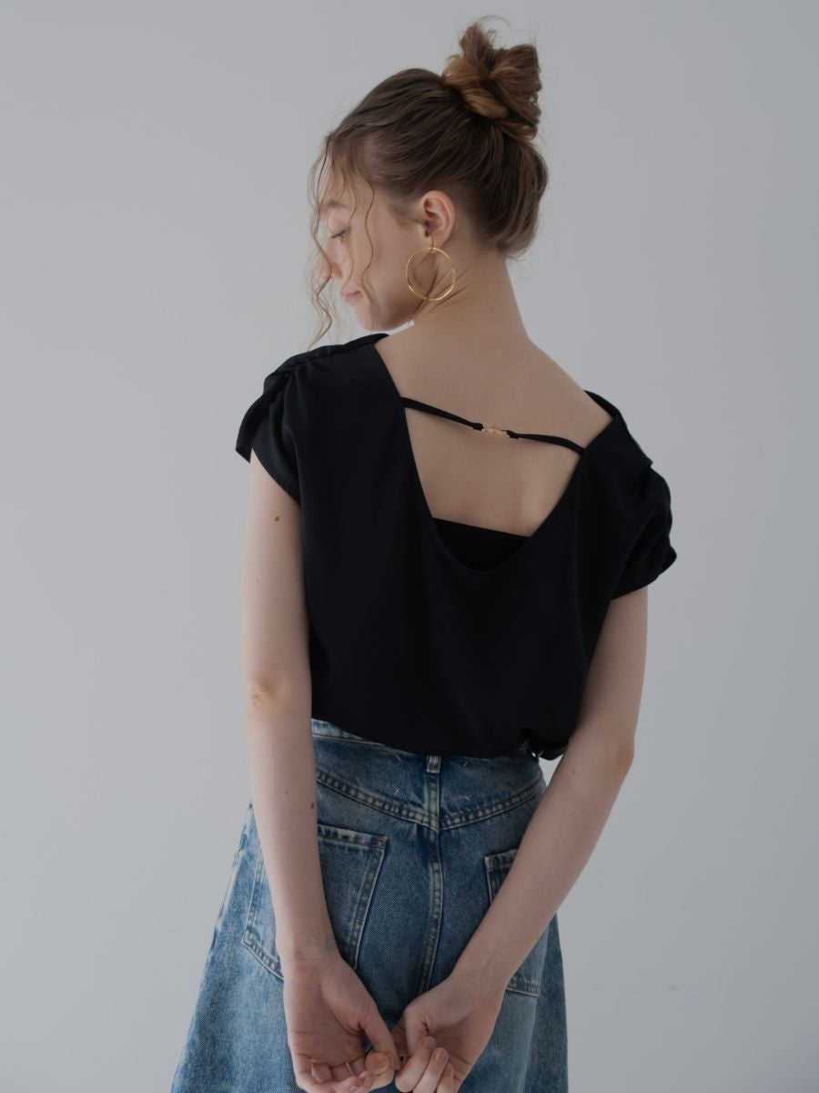 サテンフレンチトップス | maison de Dolce