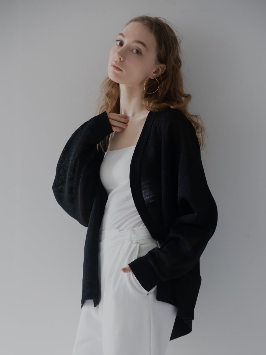 シアーカーディガン black 着用イメージ