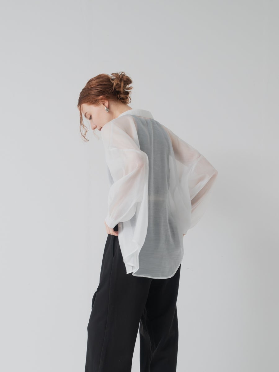 シアーシャツ white