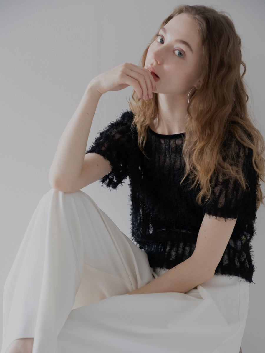 リボンヤーン2wayトップス | maison de Dolce.