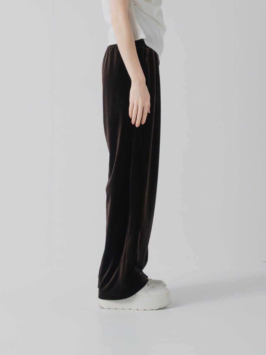 ベロアパンツ ベロアの光沢