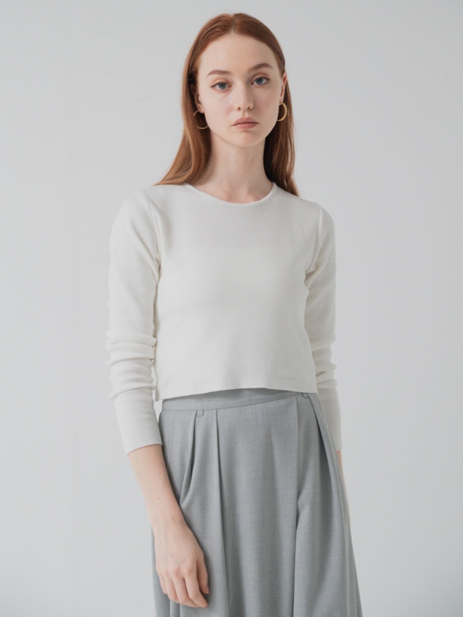 ベーシックニット white