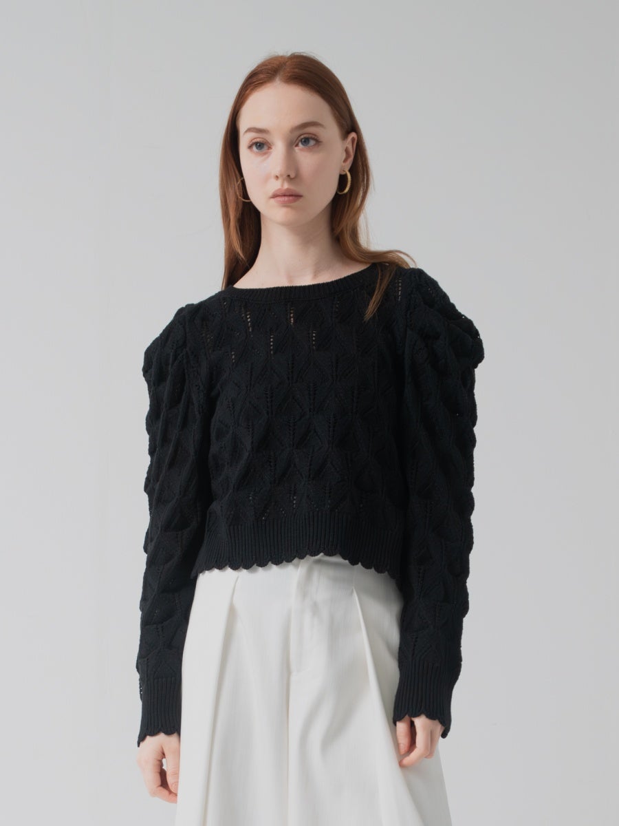 アイレットニット black