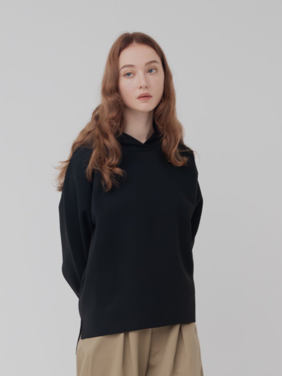 ロゴニットパーカー black