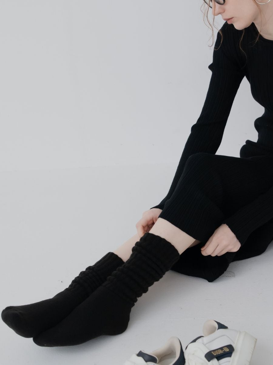 マシュマロソックス black スニーカーに合わせて