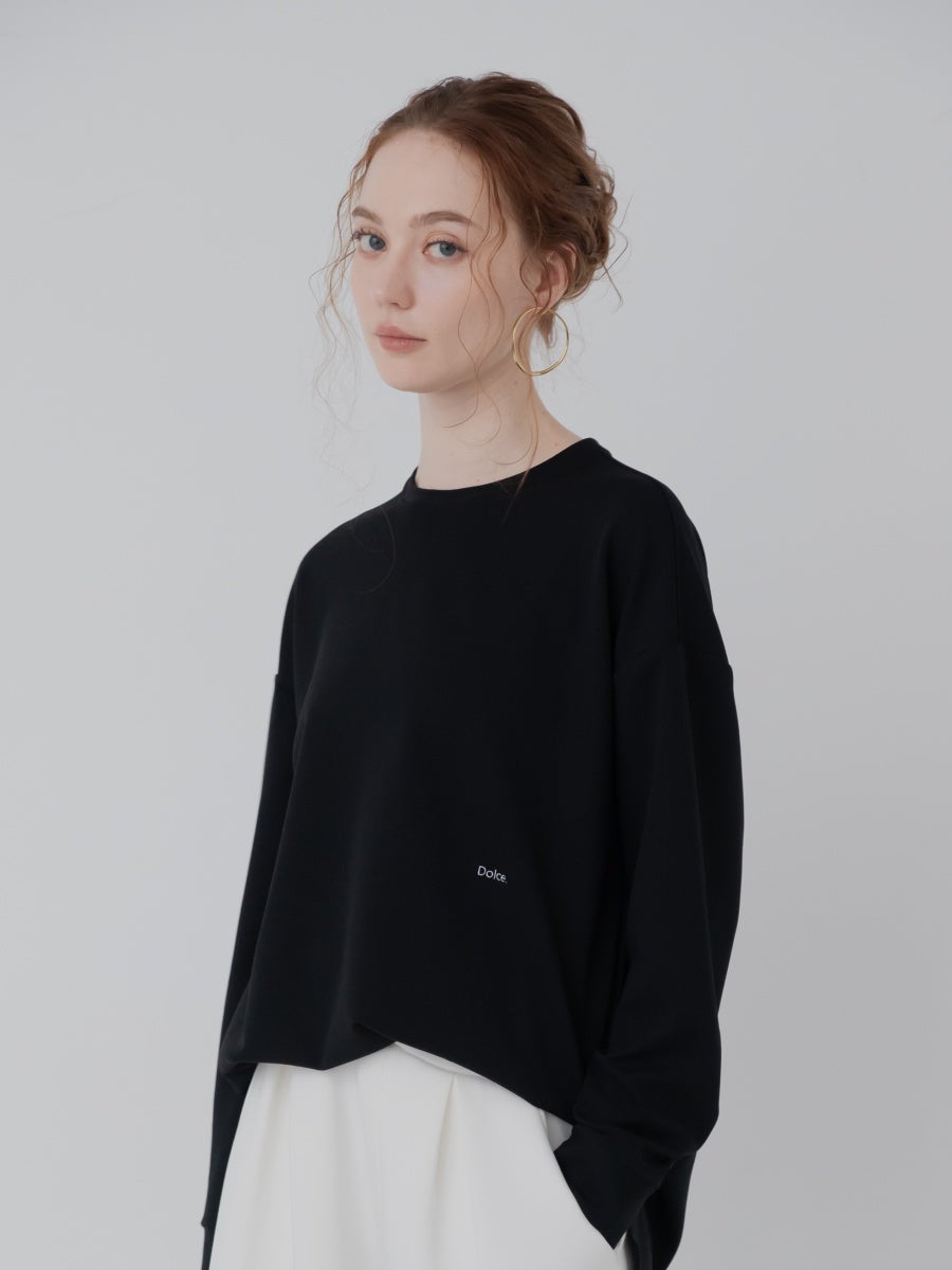ロゴポイントプルオーバー black